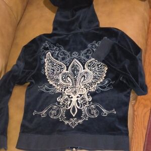 Embellished Velour Track Jacket